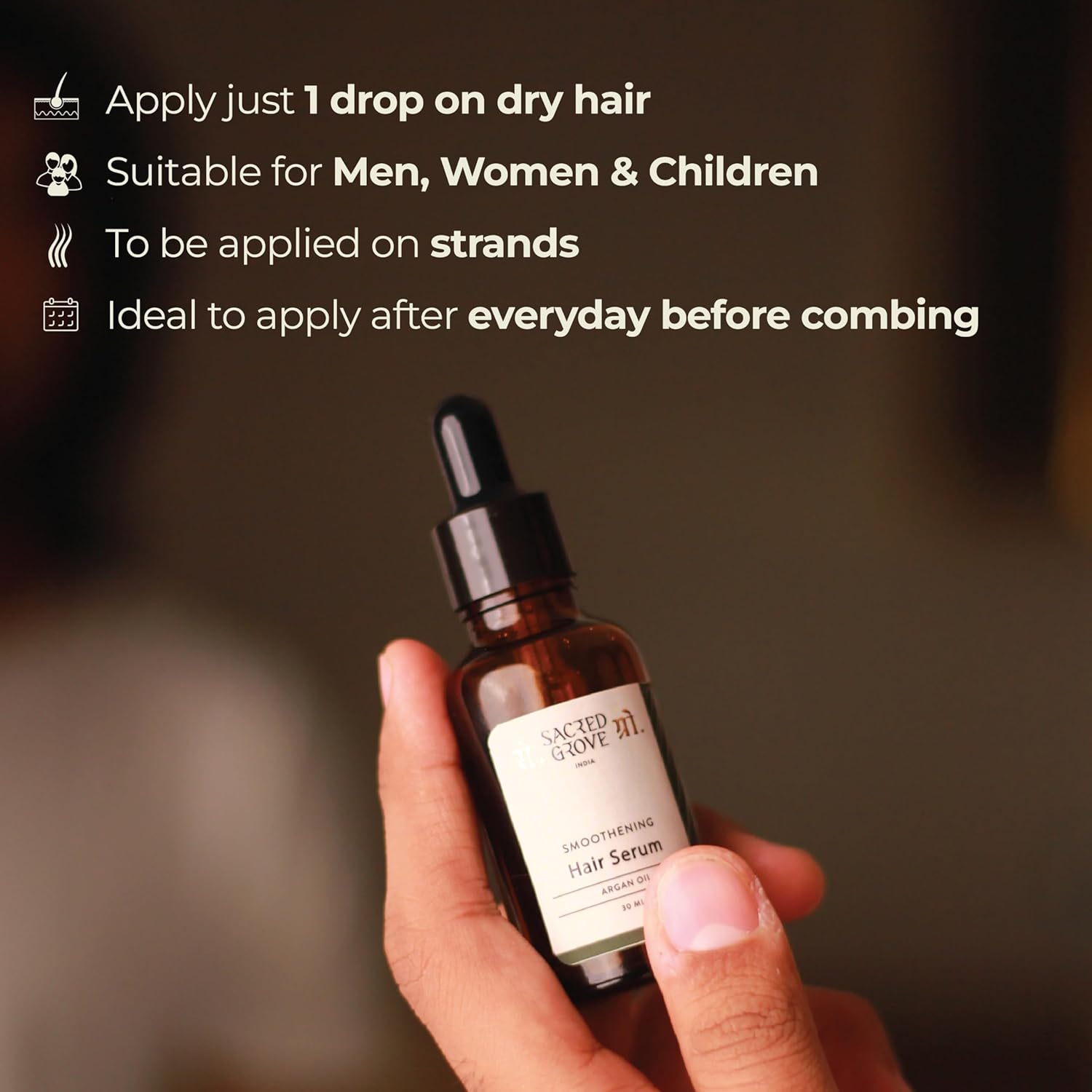 Sacred Grove Smoothening Hair Serum - 30 ml