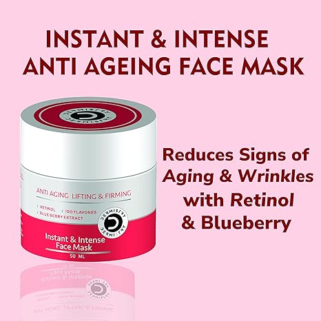 Dermistry Anti Aging Instant Skin Firming Lifting Face Pack Mask - 50 ml