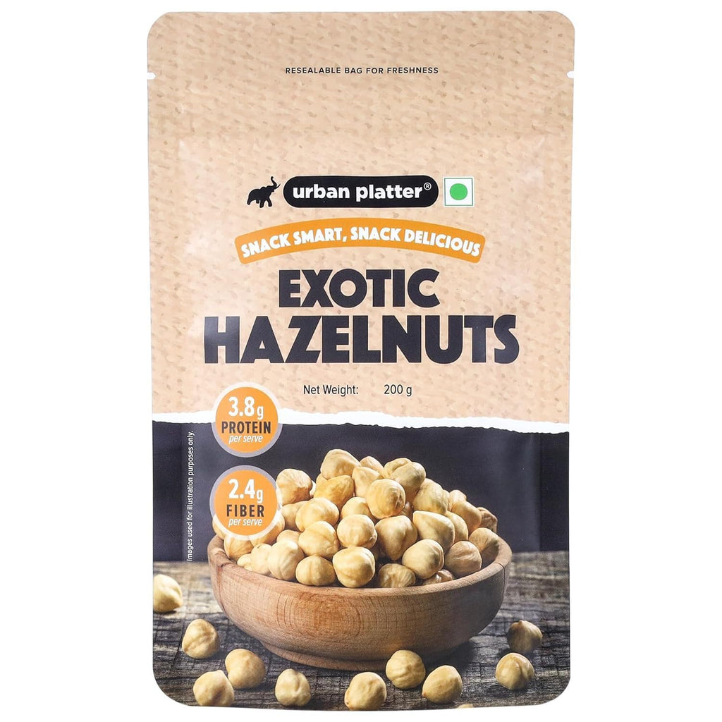 Urban Platter Exotic Hazelnuts, (Protein & Fiber Rich, For Confectionery, Baking, Nut Pastes & Dessert)