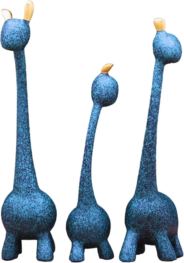 Mariner's Creation Giraffe Home Decor Statue Animal Figurine Sculpture Green Shade