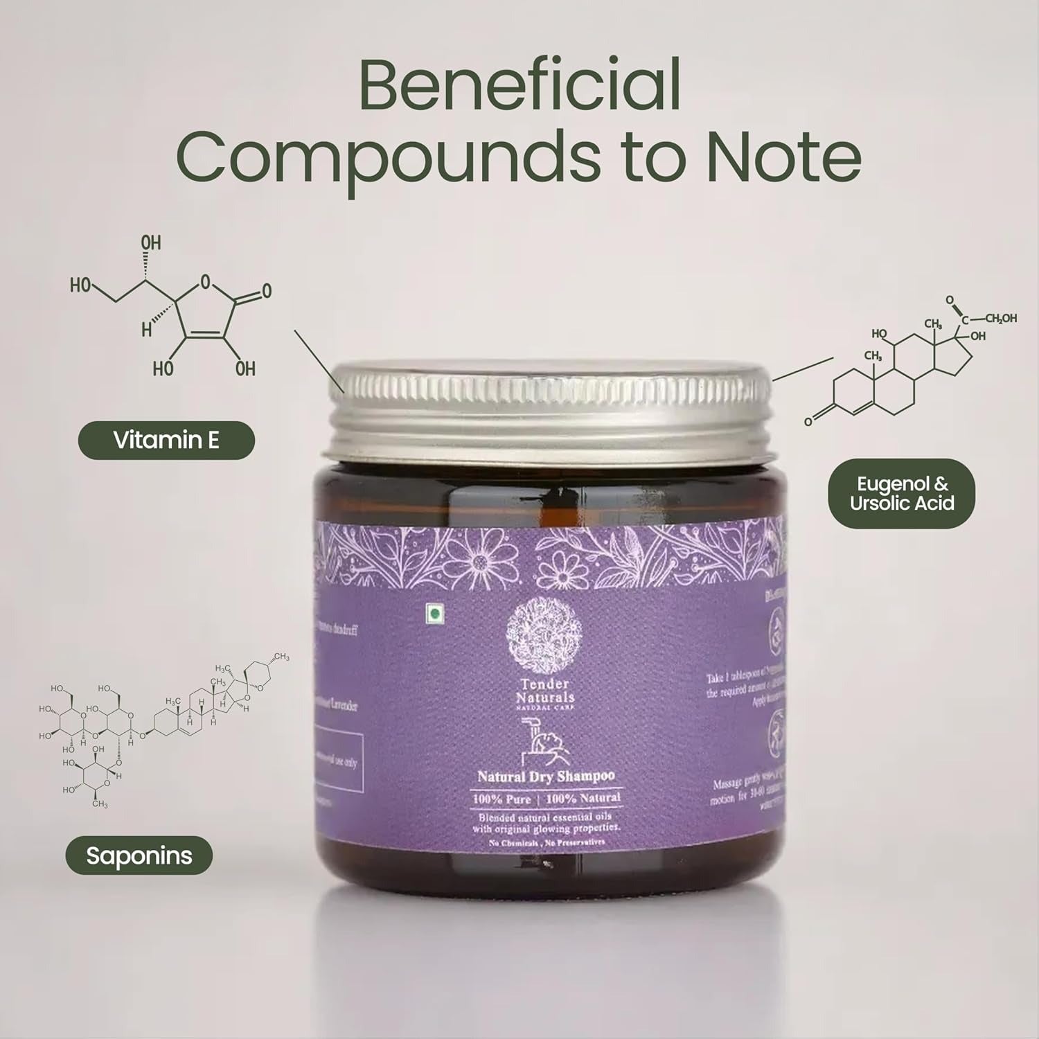 Tender Naturals Dry Powder Shampoo - 100 gms
