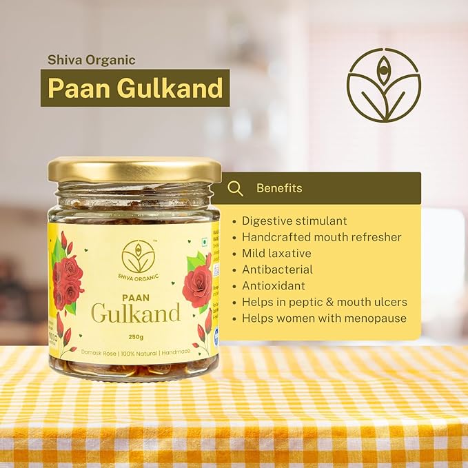 Shiva Organic Gulkand With Pan - 250 gms