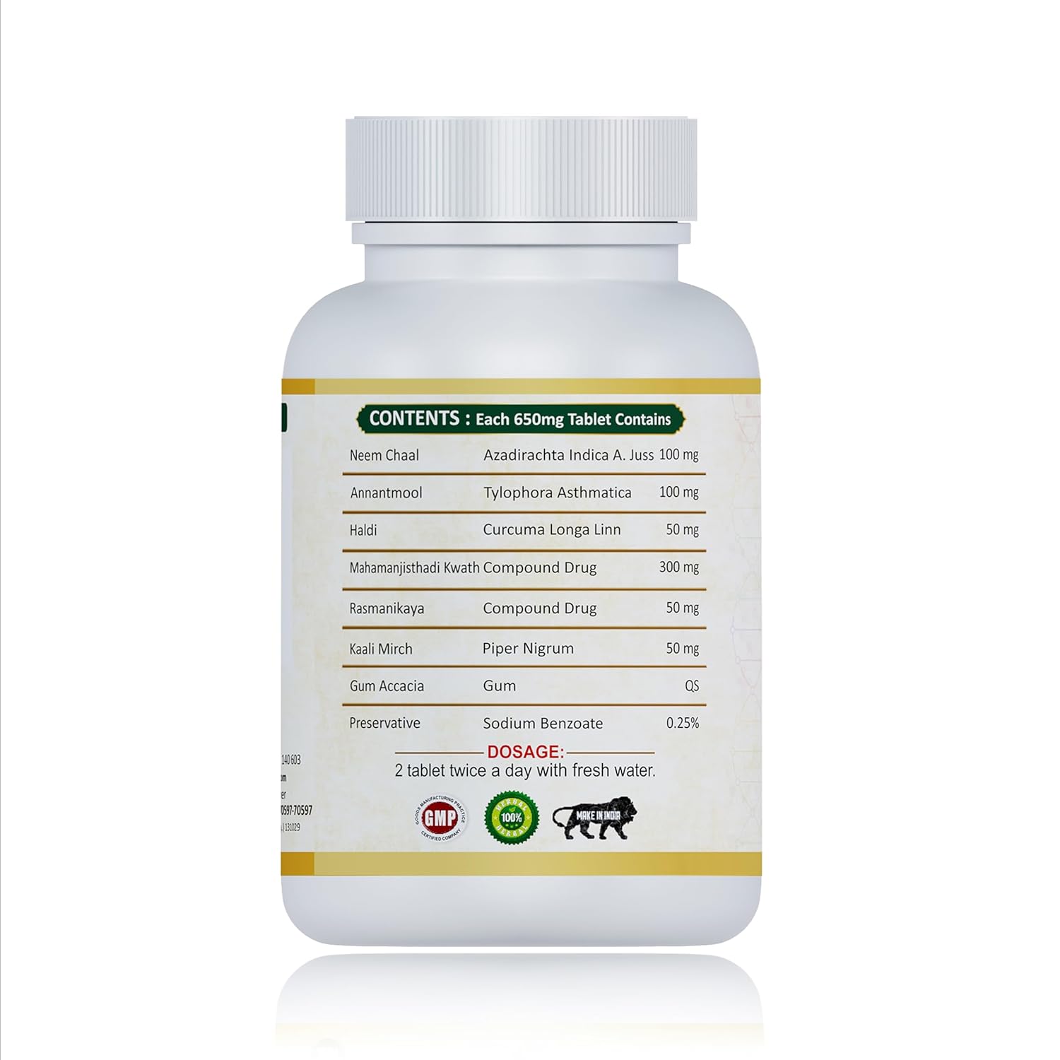 Jeena Sikho Vitiligo Tablets - 60 Tabs