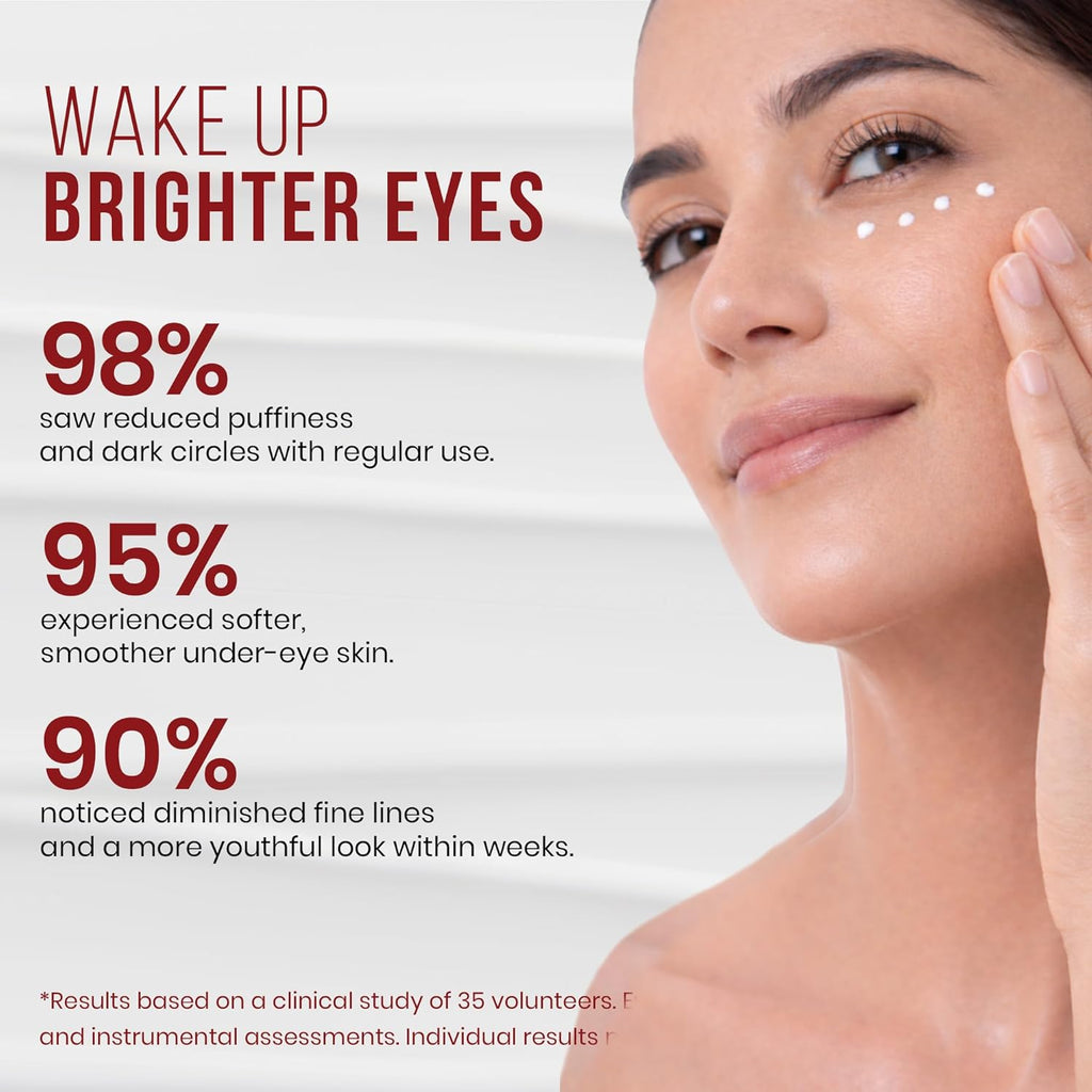 Mitchell USA Lineless Eye Serum â€“ Peptide & Lotus Bio-Repair â€“ Reduces Dark Circles, Wrinkles & Puffiness Lightweight Anti-Aging Formula 15ml