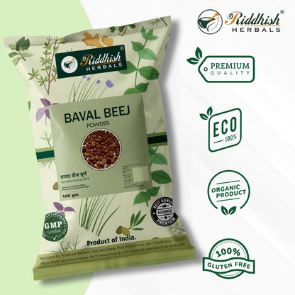 Riddhish Herbals Baval Beej Powder - Pack Of 3 - 100 gms