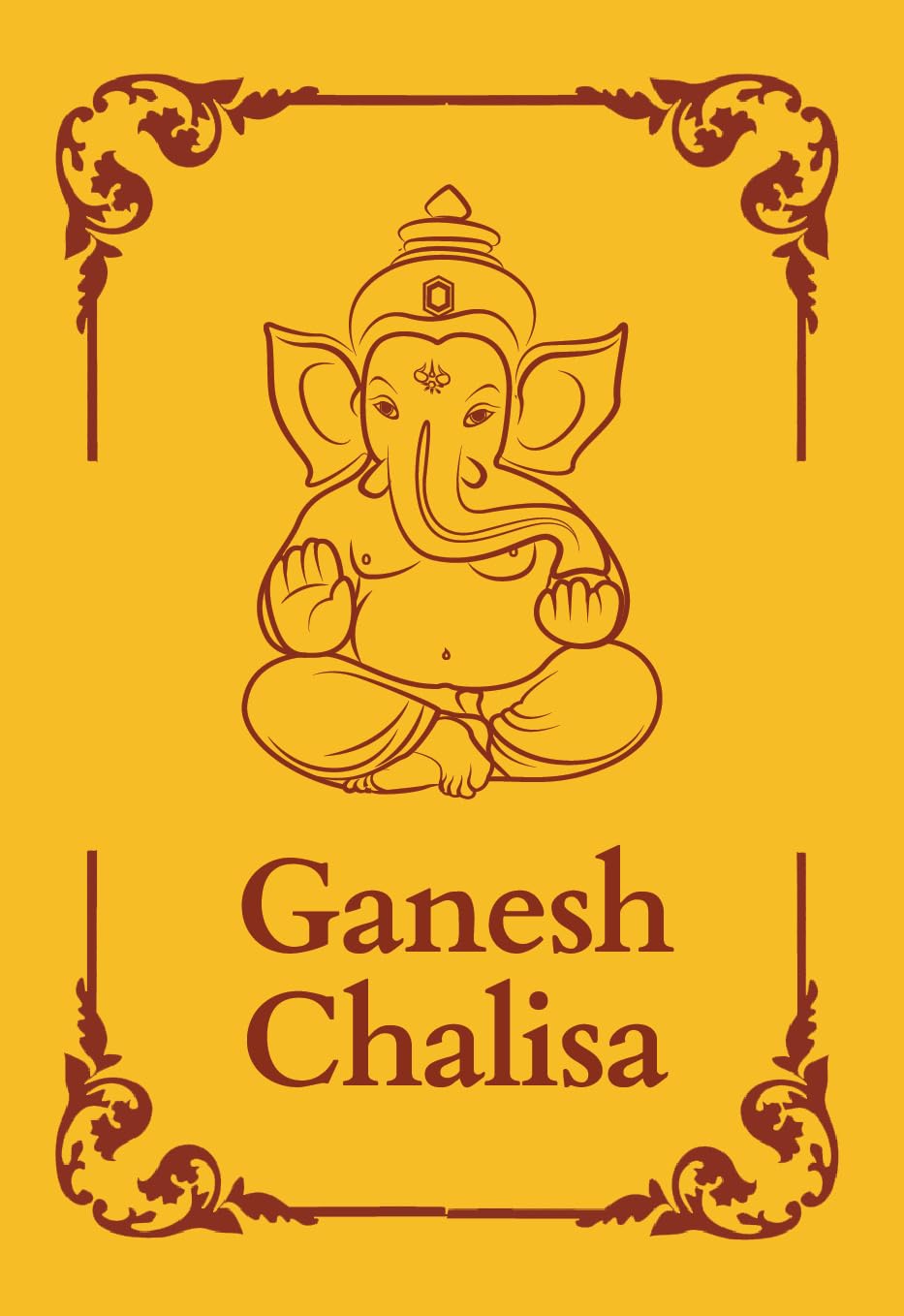 Ganesh Chalisa: Premium Hardback pocket book (English and Hindi) | Ganesh ji ki Aarti, Ganesh Chalisa, Ganesh Stotra | Auspicious gift | Divine daily chanting - Srishti Publishers