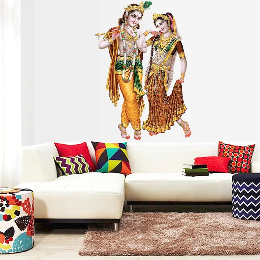Rangoli White Glossy Vinyl Wall Sticker Premium Self-Adhesive Waterproof Parent-7 Design-5