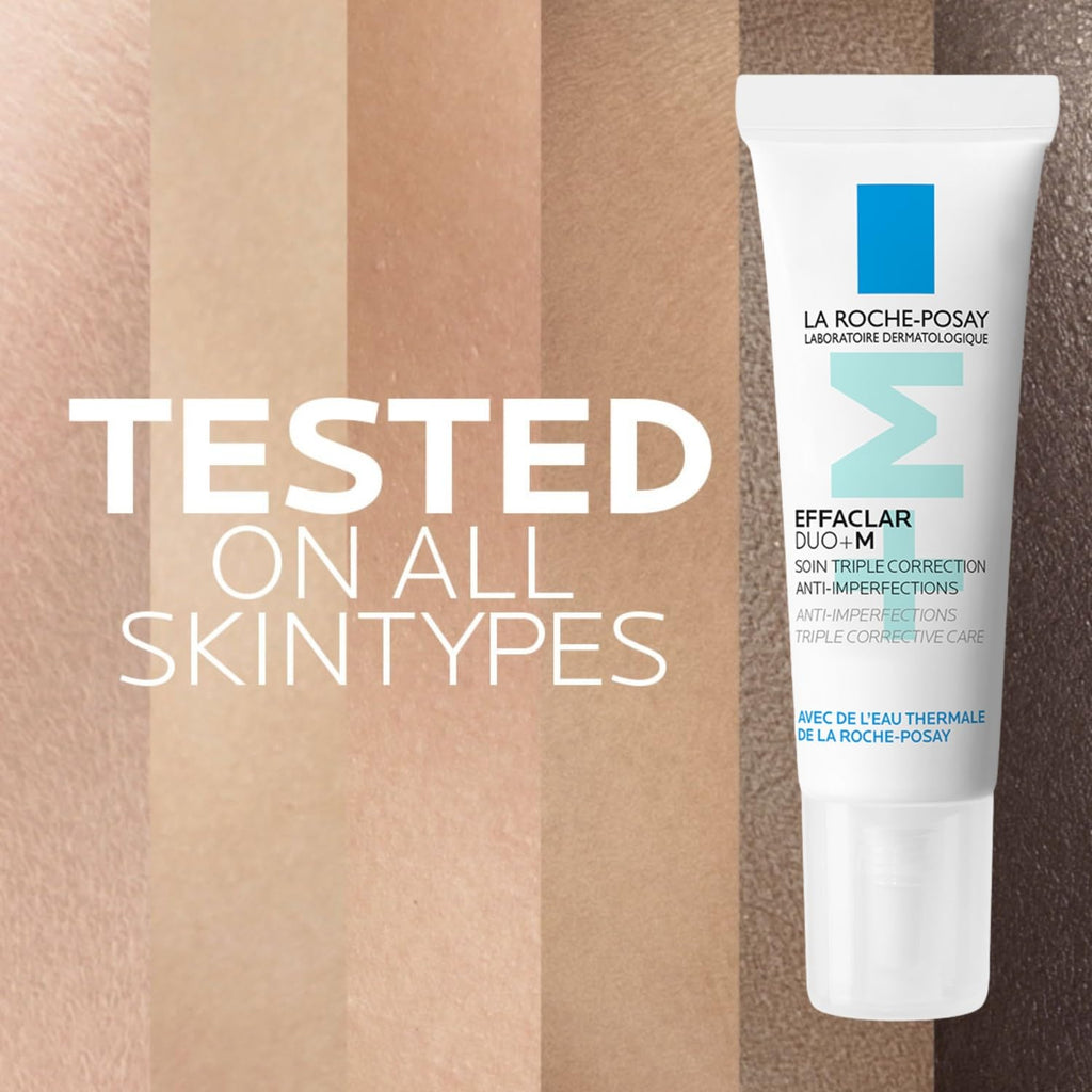 La Roche-Posay Effaclar Duo+M Gel Moisturiser | Anti-Breakout, Corrective Formula for Oily, Acne-Prone Skin, Reduces Blemishes, Blackheads & Controls Oil,7.5 ml