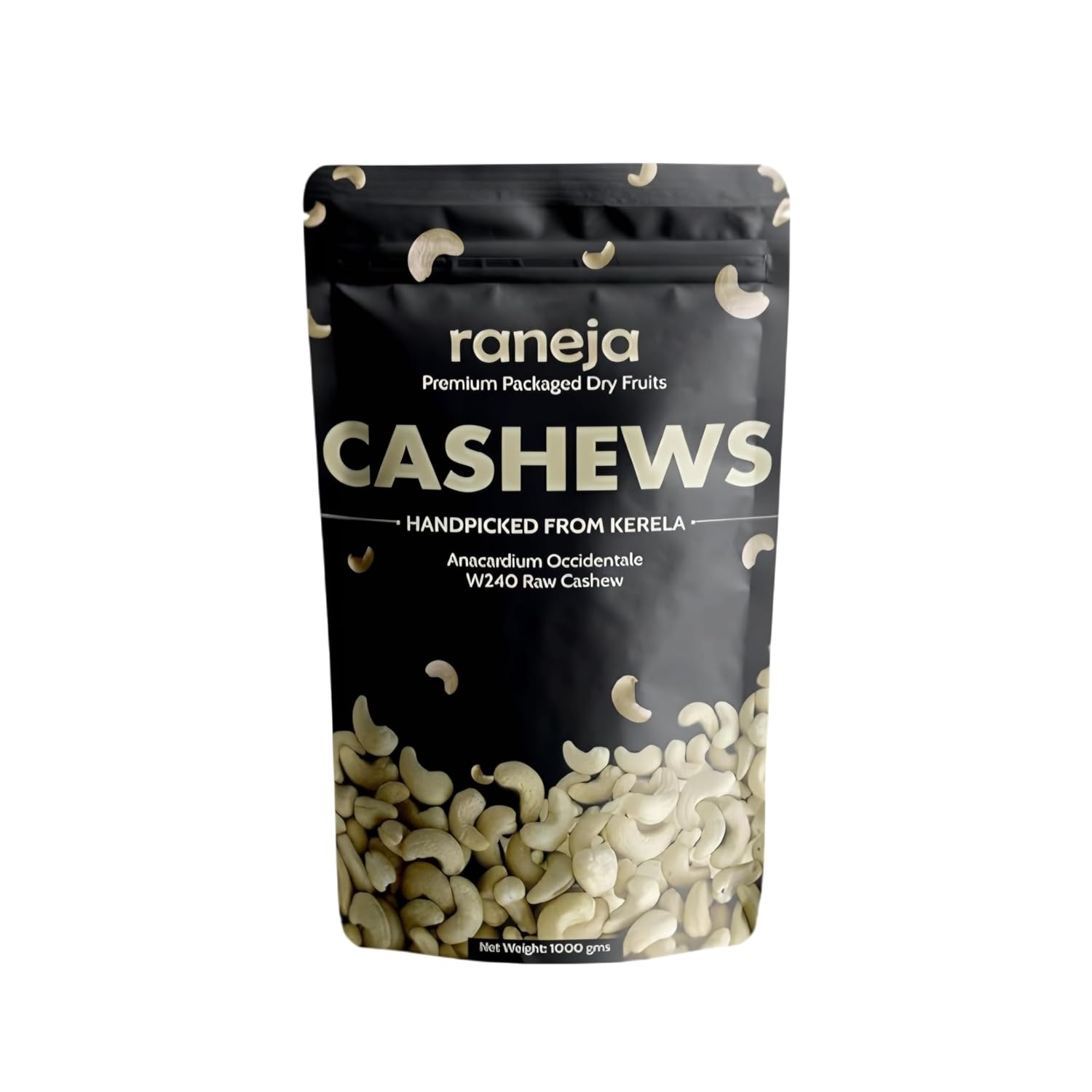 Raneja Premium Cashews (Grade W240) | 100% Natural Whole Kaju Healthy Snacks | Unsalted Cashew Nuts Crunchy, Nutritious & Delicious Nuts | Rich in Protein, Magnesium & Phosphorus