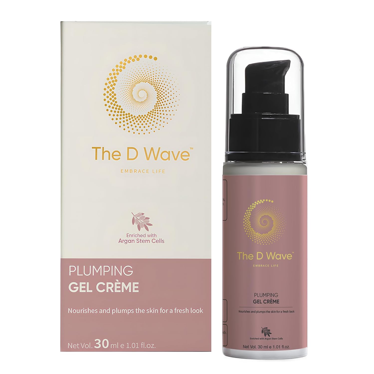 D Wave Skin, Plumping Gel Cream – Diminishes Fine Lines & Wrinkles, 30ML | Restores Pores | Prevents Glycation | Instant Hydration & Freshness | No White Cast On Darker Skin | Plumps Skin