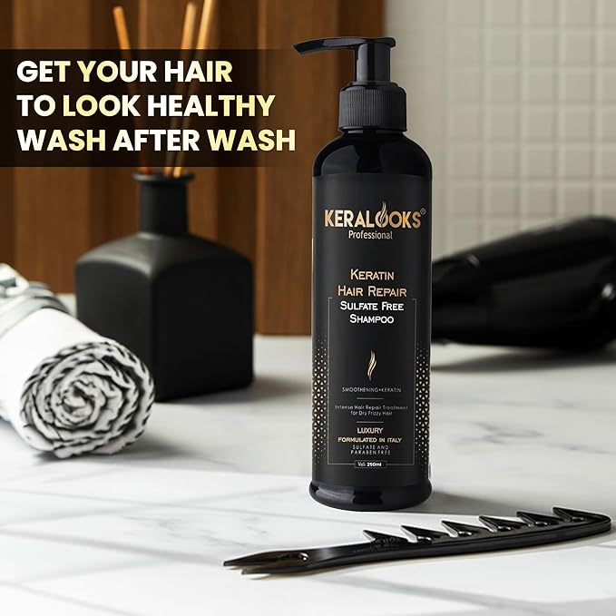 keralooks Hair Repair Shampoo for Dry and Frizzy Hair