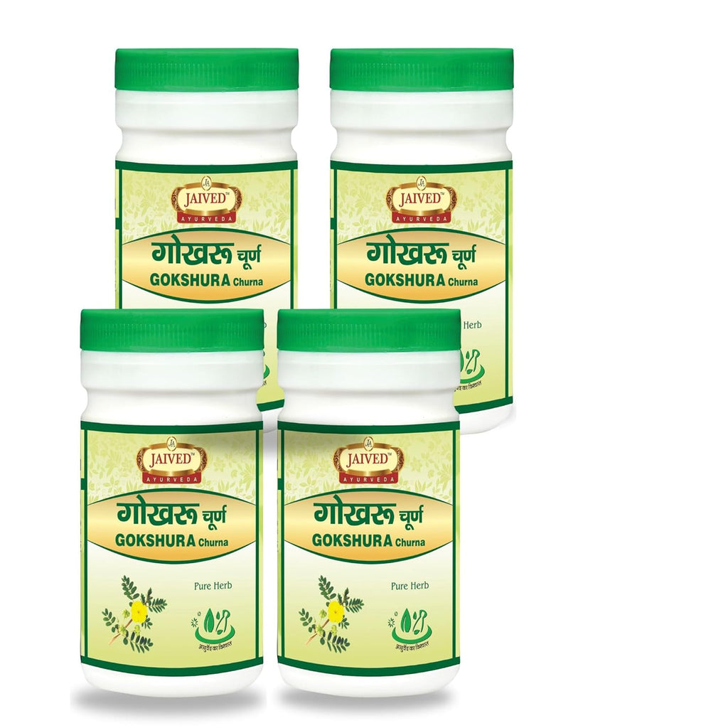 Jaived Ayurveda Gokhru Churna - 100 Gms (Pack of 4)