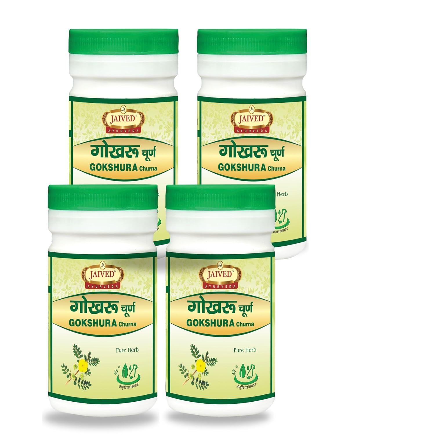 Jaived Ayurveda Gokhru Churna - 100 Gms (Pack of 4)