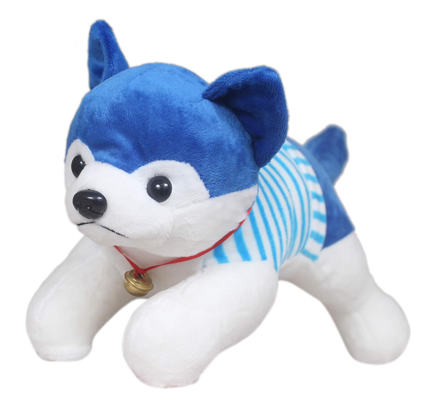 Tickles Beige Prime Soft Dressed Laying Husky Dog 32 cm