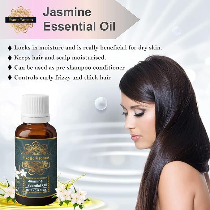 Exotic Aromas Jasmine Essential Oil - 15 ml (Pack of 2)