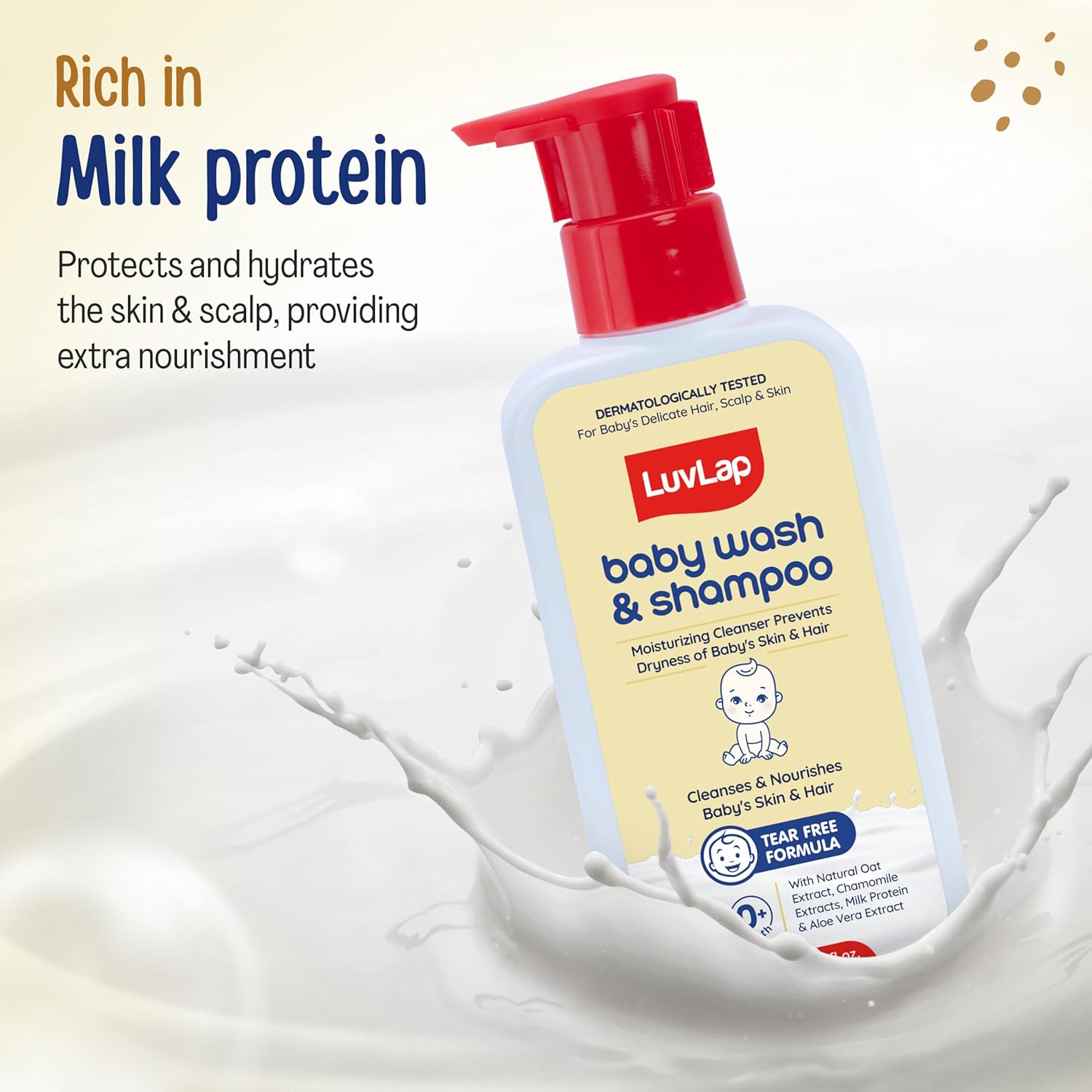 LuvLap Baby Wash And Shampoo - 200ml