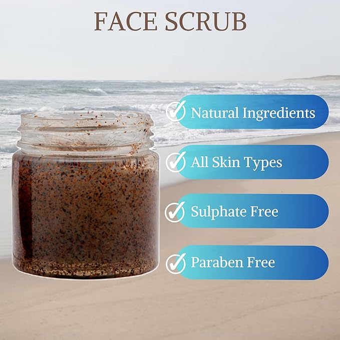 Nyassa Foaming Scrub - Exfoliating Cleansing Face and Body Scrub With Apricot Extract and Beads - 35 Gms