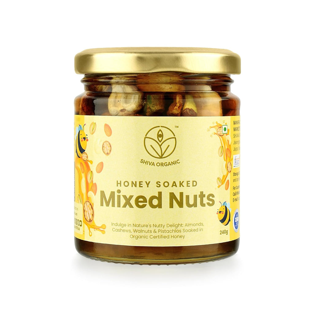 Shiva Organic Mixed Nuts in Honey - 240 gms