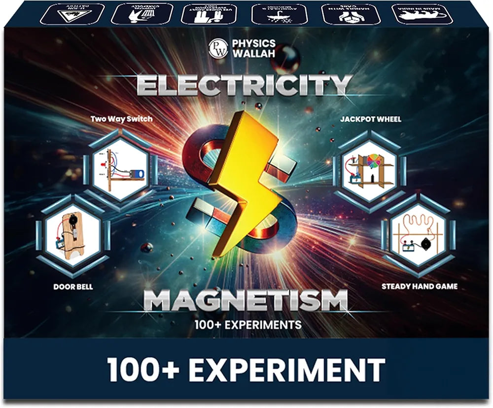 PW Science Experiment Kit for Kids Age 8,9,10,11,12,13,14 & 15 100+ Electric-Magnetic Science Experiments