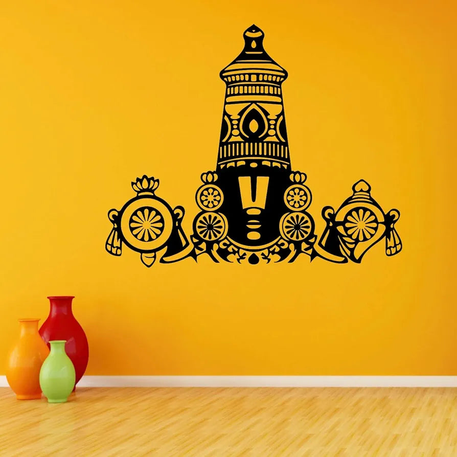 StickMe God Tirupathi Balaji Wall Sticker -SM384 -Self-Adhesive