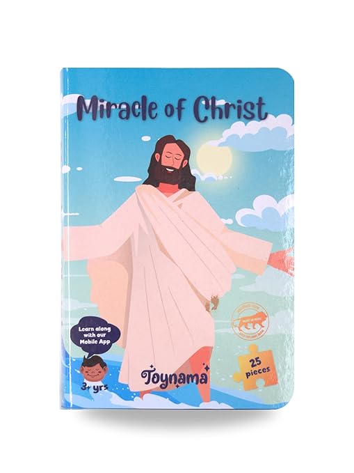 Toynama Educational Toys for Kids - Miracle of Christ 25 Pcs Jigsaw Puzzles Ages 3+ | Cultural Interactive Learning With App