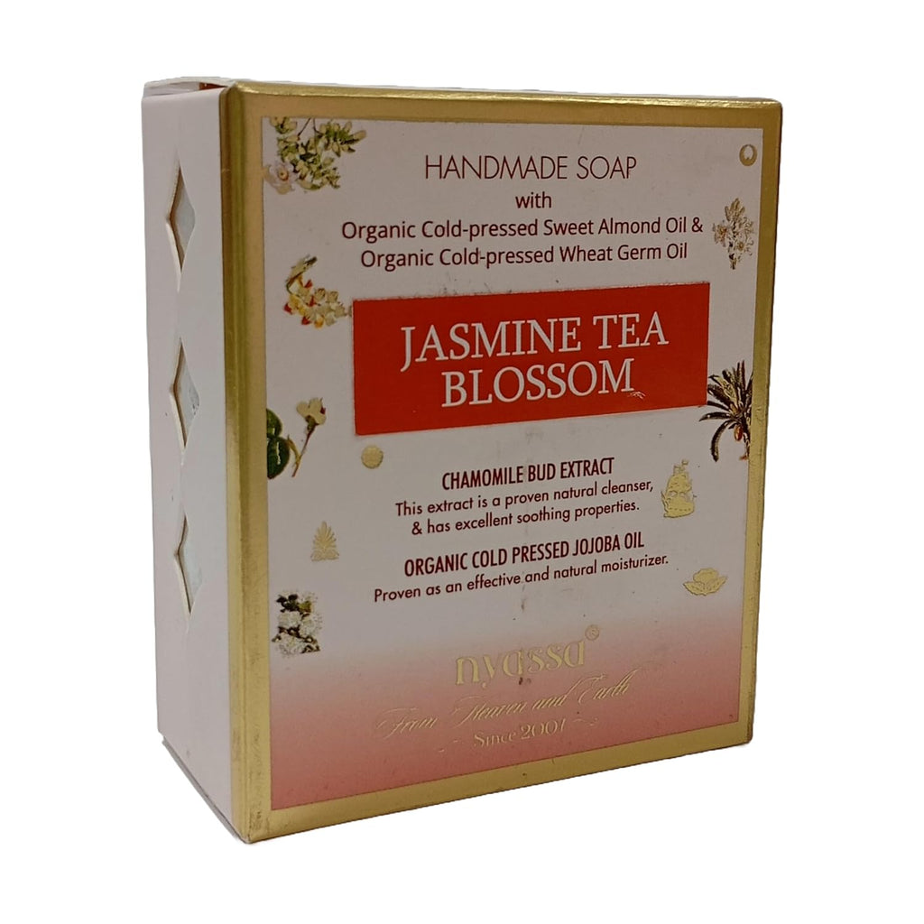 Nyassa Premium Jasmine Tea Blossom Handmade Soap | All Skin Type - 150 Gms