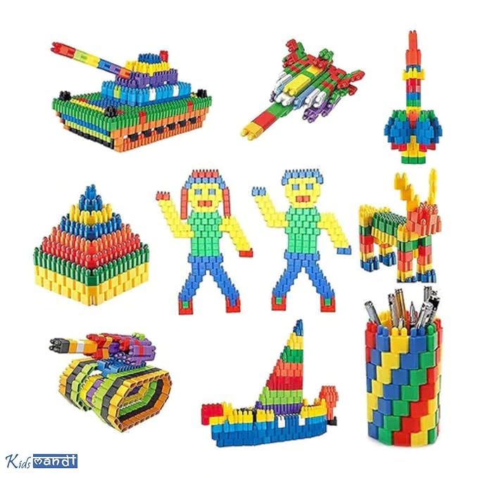 Kids Mandi Educational Bullet Blocks Toys Multicolor