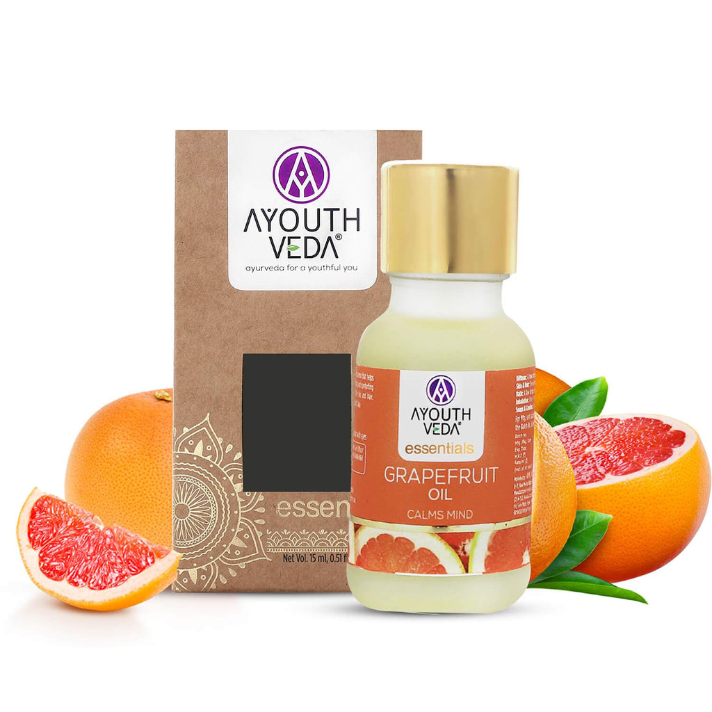 Ayouthveda Grapefruit essential oil | For Healthy Skin & Hair | Pure & Natural Aromatherapy oil 15ml