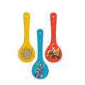 Artvibes Madhubani Art Wooden Wall Hanger for Home | Set of 3