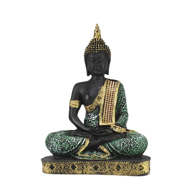 Ecraftindia Buddha Showpiece | Green
