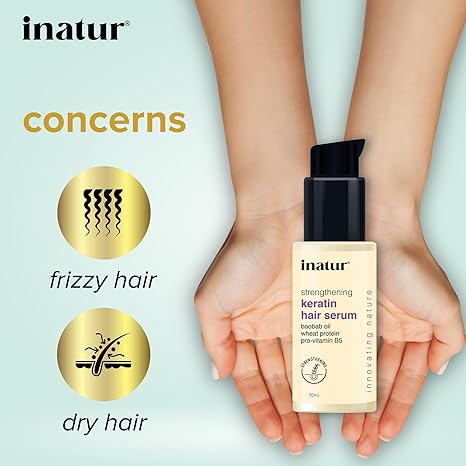 Inatur Strengthening Keratin Hair Serum - 50 ml