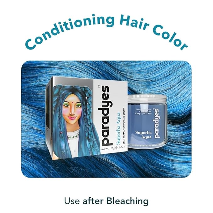 Paradyes Semi-permanent Superba Aqua Diy Conditioner Based Hair Colour - 120 Gms