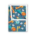 Divine Casa Pure Cotton Printed Single Dohar 120 GSM Soft & Lightweight Throw Blanket Colour Iris Deep