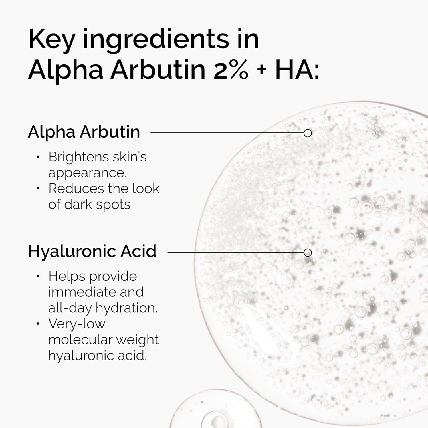 The Ordinary Alpha Arbutin 2% + HA, Brightens Skin and Targets Dark Spots, 30ml