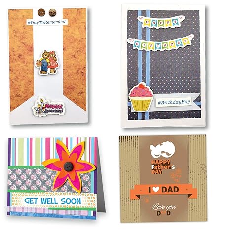Toykraftt Craft Kit For Kids Cards Crafted Creations Card Making Activity Kit Christmas Gift