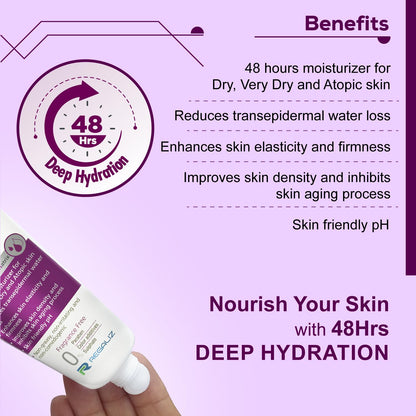 Regaliz Hydronic Moisturizing Cream Intense Hydration for Dry Skin - 50 gms
