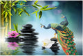 Rangoli Design PVC Stickers Waterproof Laminated Wall Stickers Stylish Kitchen Art 70or50 cm Size Pack of 1