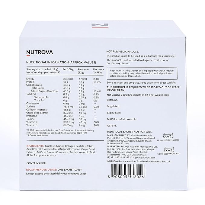 Nutrova Collagen+Antioxidants - 30 sachets