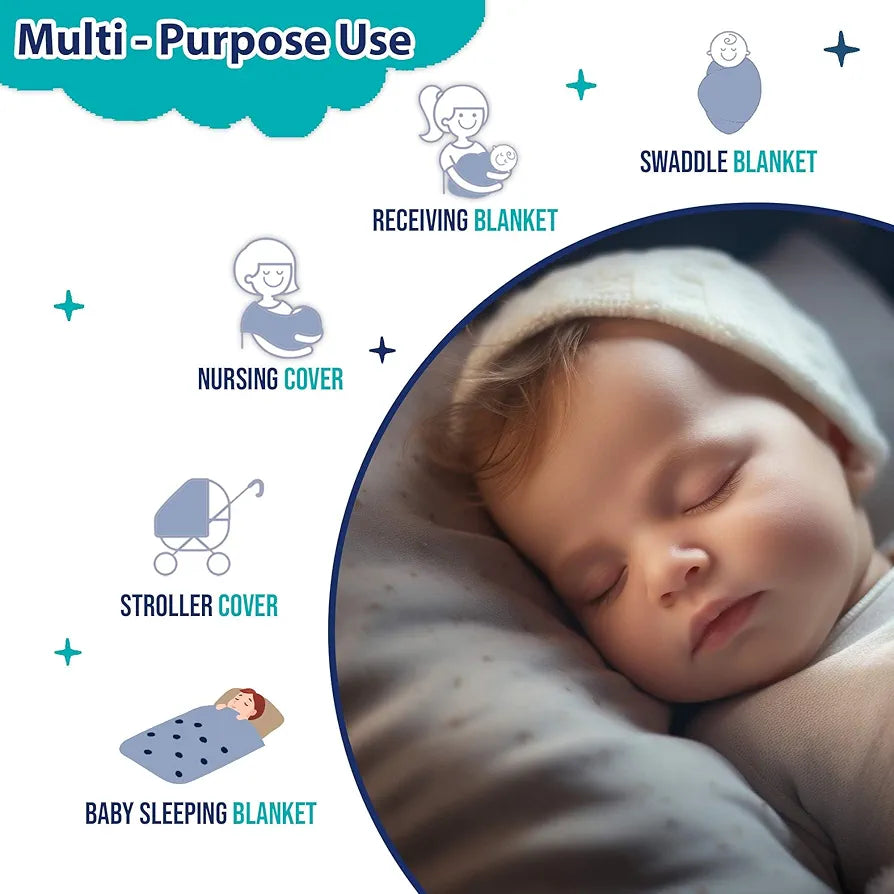 Divine Casa 120 GSM Microfiber Reversible Kids Single Bed Comforter Ultra-Soft Toddler Blanket Colour Medieval Blue