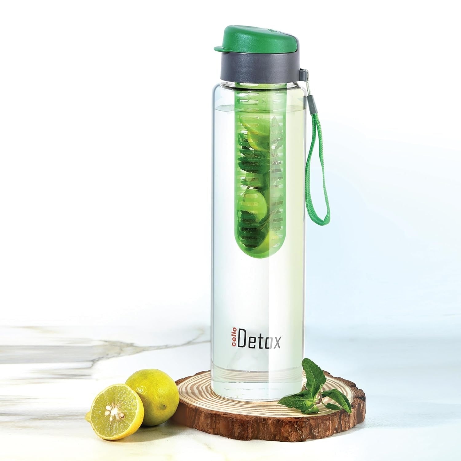Cello Aquaria Borosilicate Glass Water Bottle