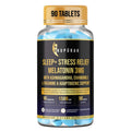 ANUPURAK Melatonin 3mg Sleep Tablets | 11 Actives Sleep Supplement with 5-HTP, Ashwagandha, Tagara & L-Theanine | Sleep Cycle & Nighttime Calm Support | Non-Habit Forming | 90 Veg Tablets (90 Days)