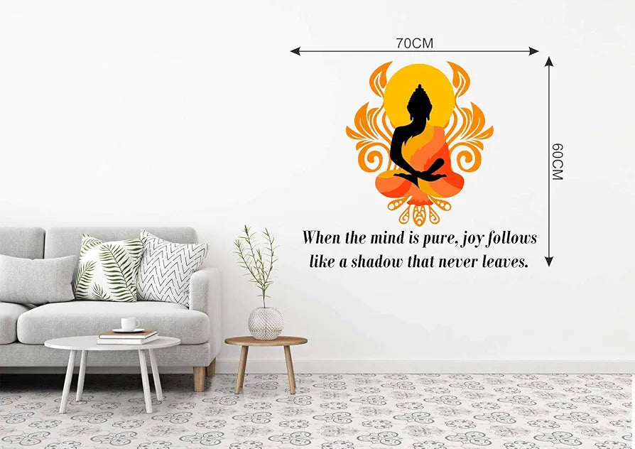Decal O Decal Vinyl Lord Buddha Quotes Wall Stickers