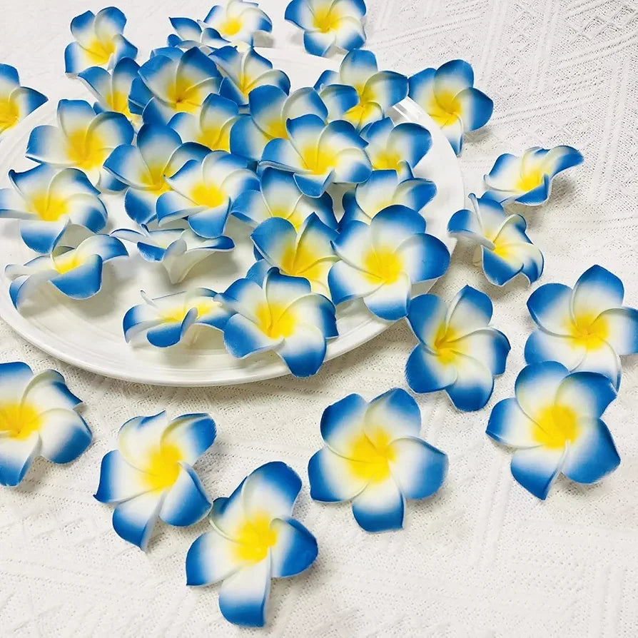 Artificial Fake Foam Hawaii Frangipani Floating Beach Champa Flowers