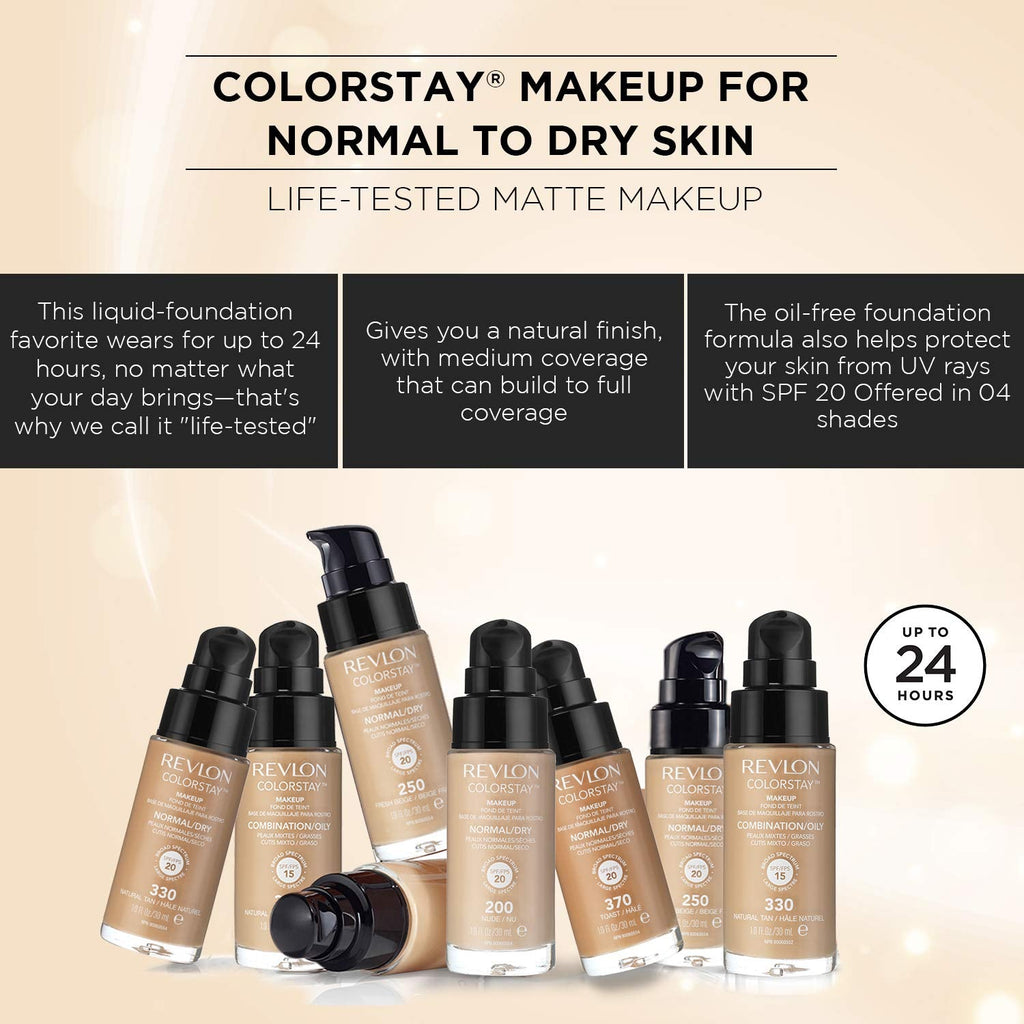 REVLON Colorstay Make Up Combination Oily Spf 15 - Toast, Beige, 30 ml