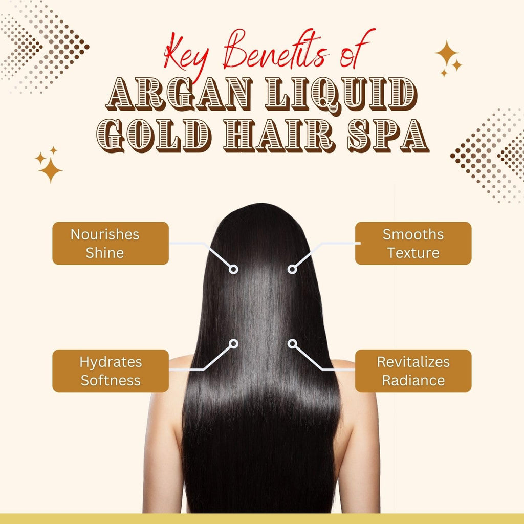 Aroma Treasures Argan Liquid Gold Hair Spa Kit (One Time Use), 100 g