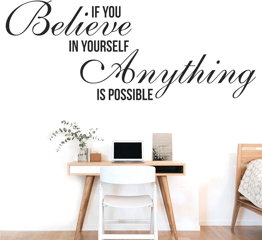 StickMe Anything is Possible Office Inspirational Quotes Wall Sticker -SM773