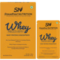 Steadfast Nutrition Whey Unflavoured Protein Concentrate - 25 gms (6 Sachets)
