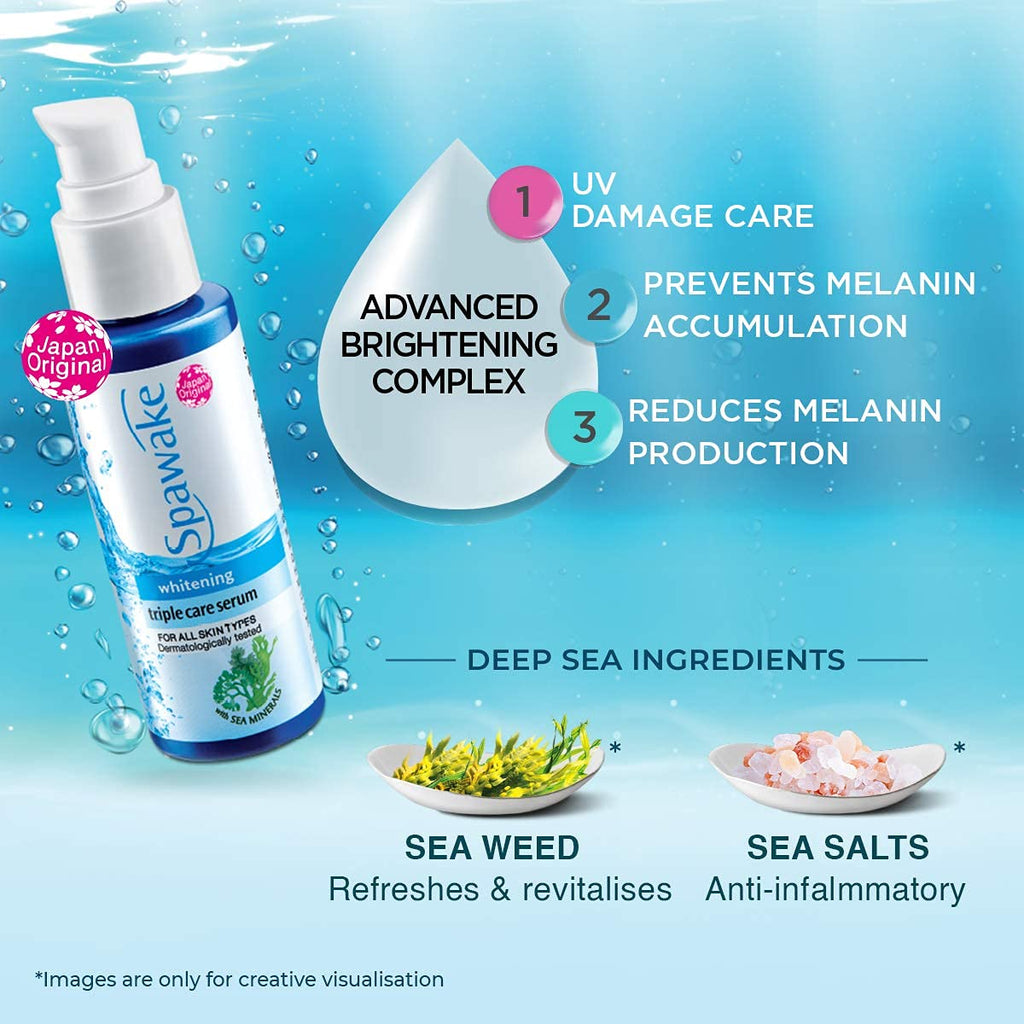 Spawake Whitening Triple Care Face Serum - 45 ml
