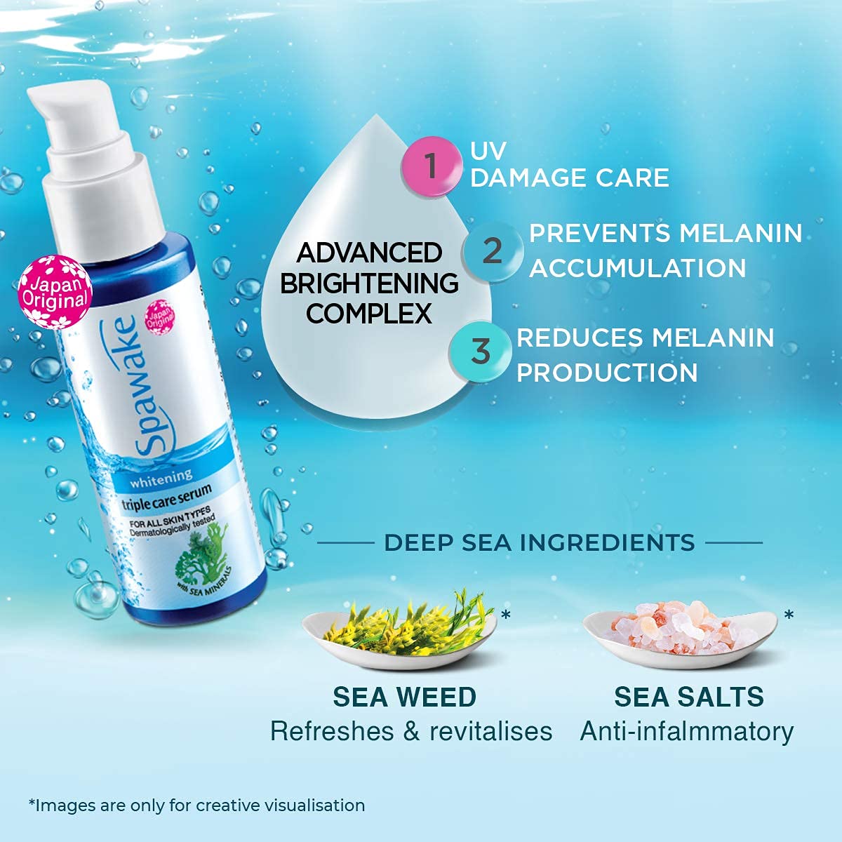 Spawake Whitening Triple Care Face Serum - 45 ml