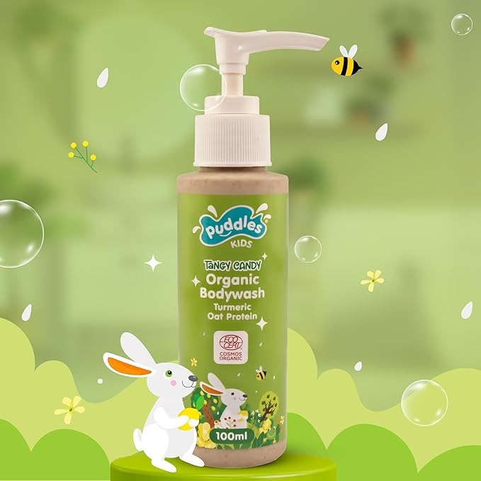 Puddles Organic Bubbly Bodywash For Kids 2-12 Years - 100 ml